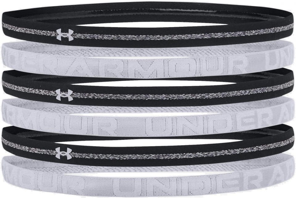Pannband Under Armour UA HTR Mini Headband 6PK-BLK