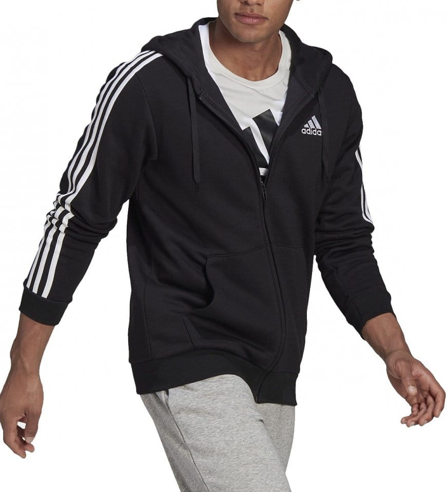 Sweatshirt med huva adidas Sportswear Essentials 3-Stripes FZ Bluza