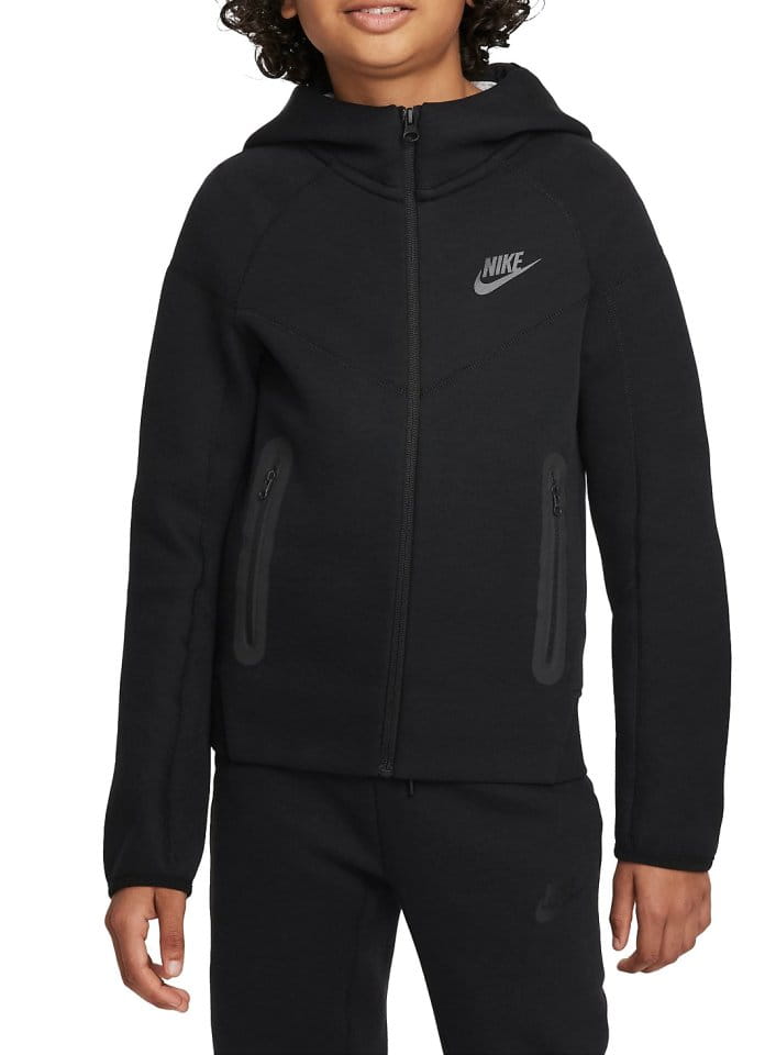 Sweatshirt med huva Nike B NSW TECH FLC FZ
