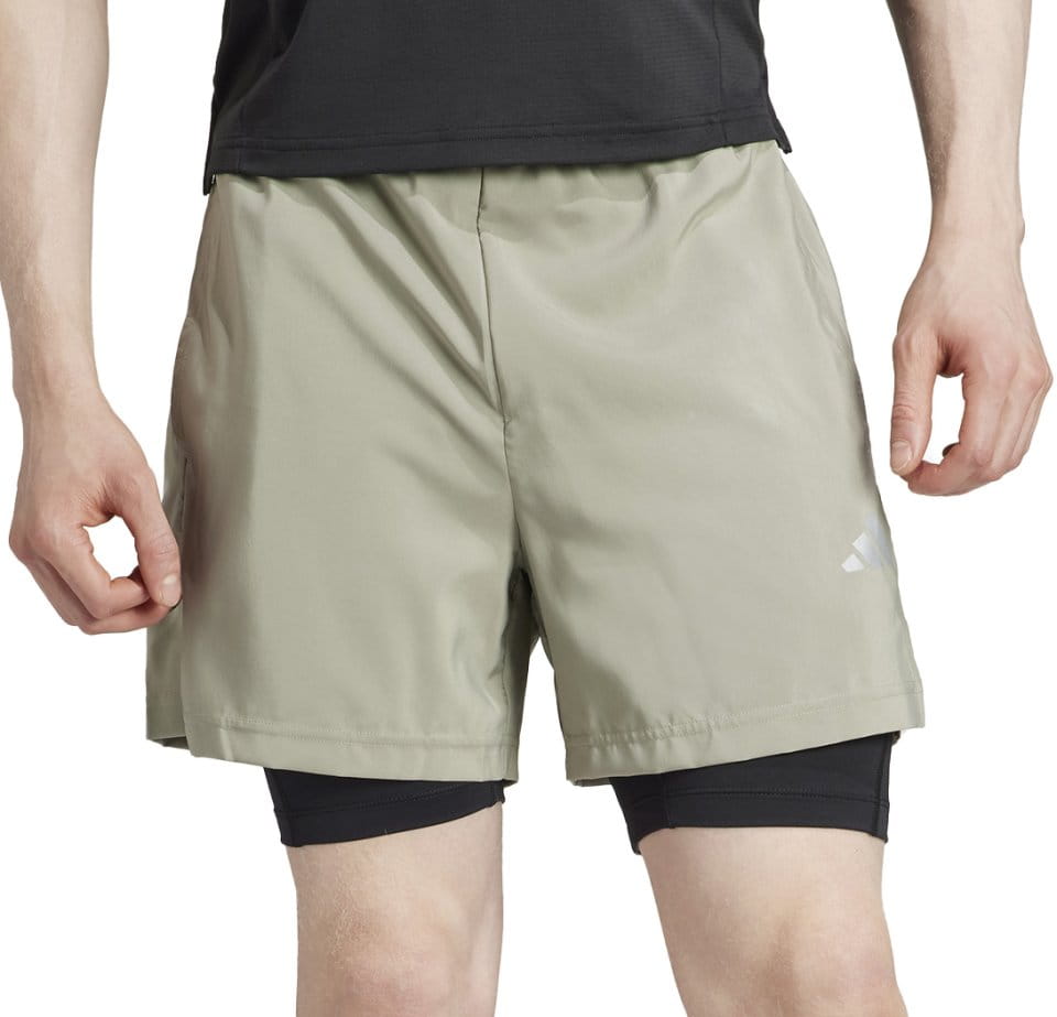 shorts med innebyxa adidas GYM+ WV 2in1 S