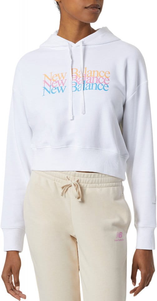 Sweatshirt med huva New Balance Essentials Celebrate Fleece Hoodie