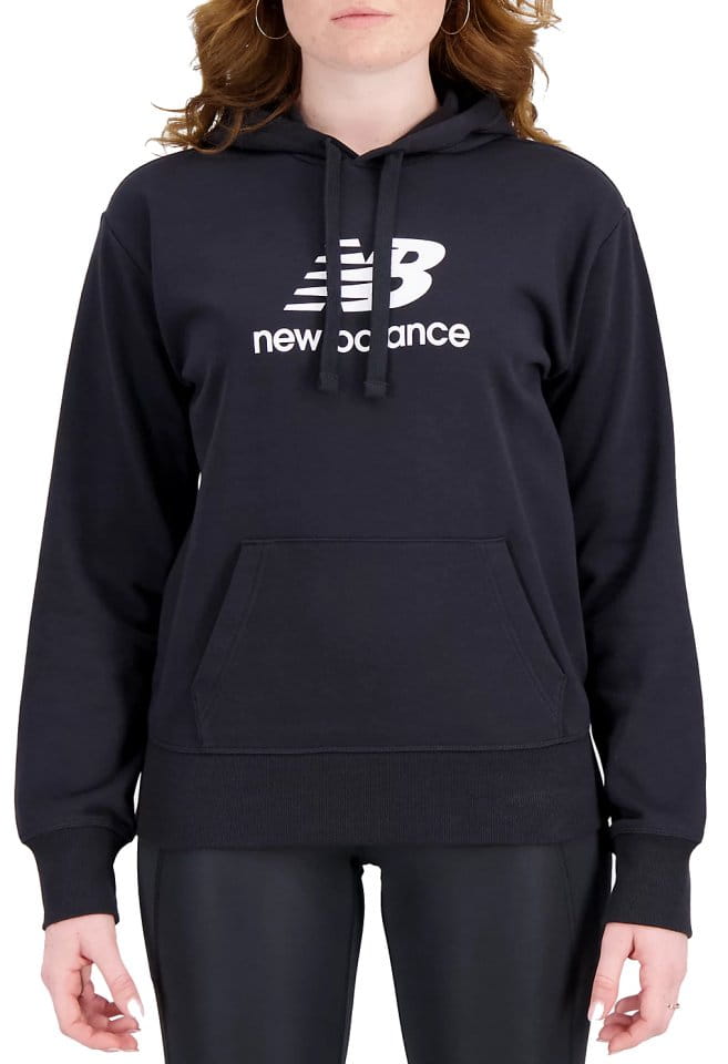 Sweatshirt med huva New Balance Essentials Stacked Logo